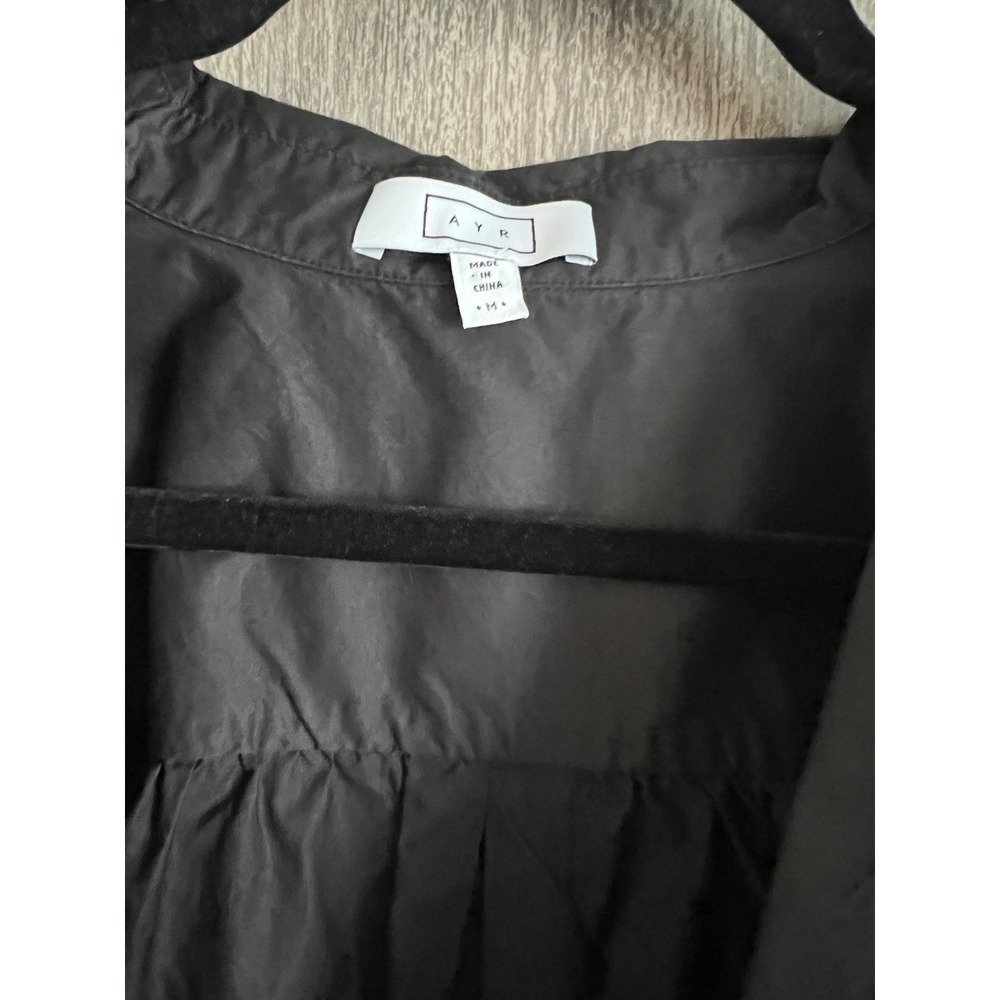 AYR Charcoal Puff Sleeve Blouse - Picture 2 of 5